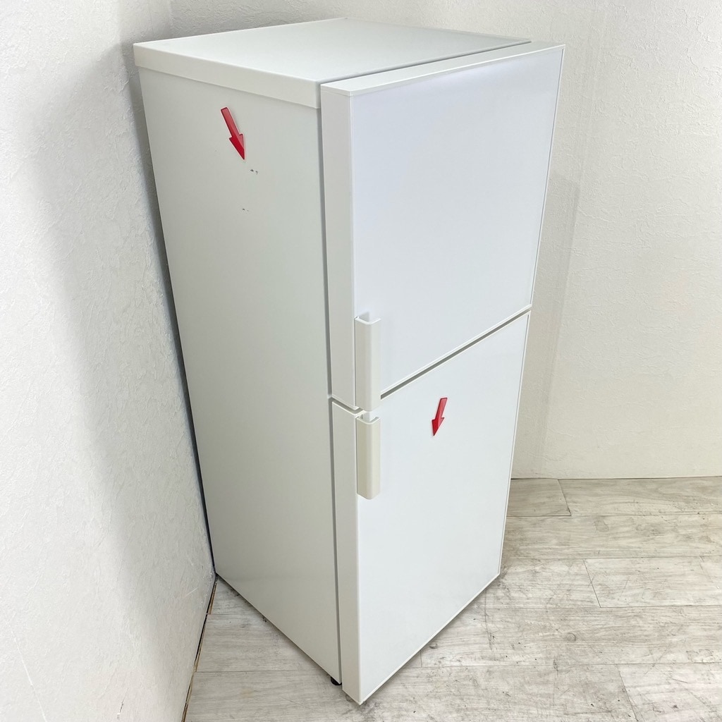 中古 希少 140L 2ドア冷蔵庫 無印良品 AMJ-14D-3 2018年製 ホワイト