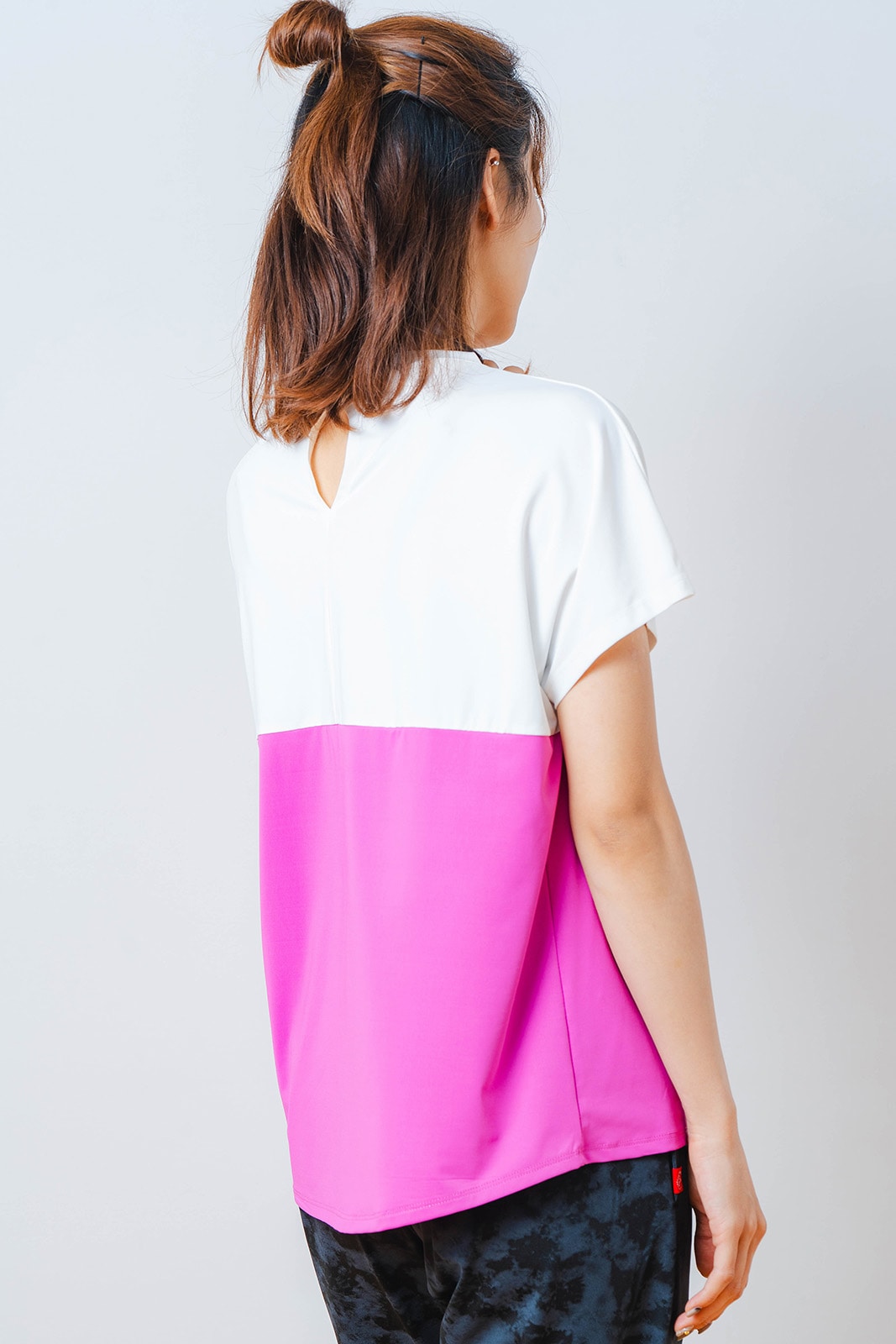 バイカラー Tシャツ ピンク 1534-1614 | D SHOP 着心地のいい高品質な