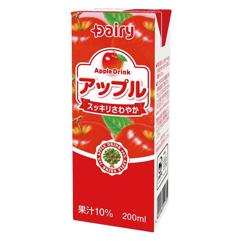 アップル10％ 200ml｜南日本酪農協同公式 デーリィ通販