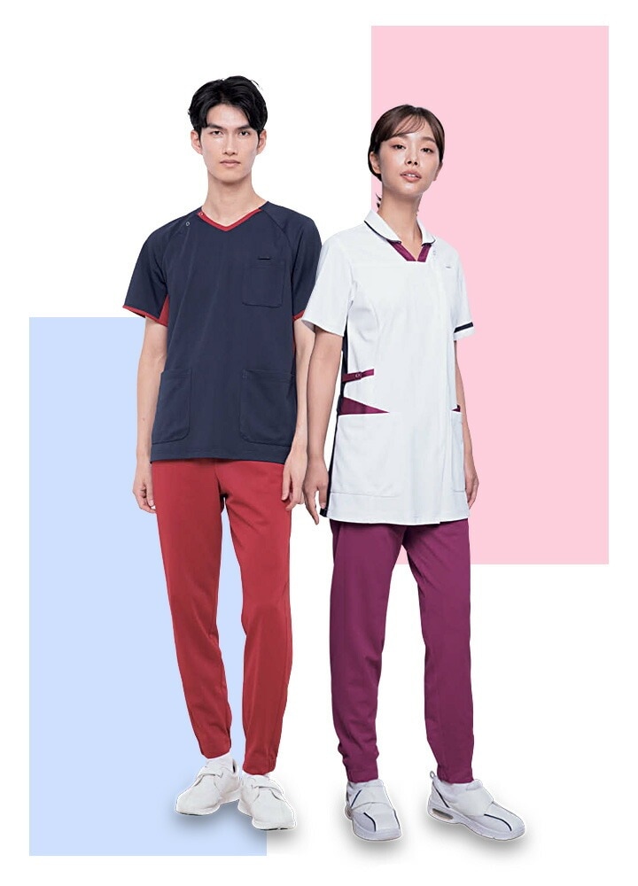 スクラブパンツ カゼン 白衣 医療用 ジョガーパンツ KAZEN 856 男女