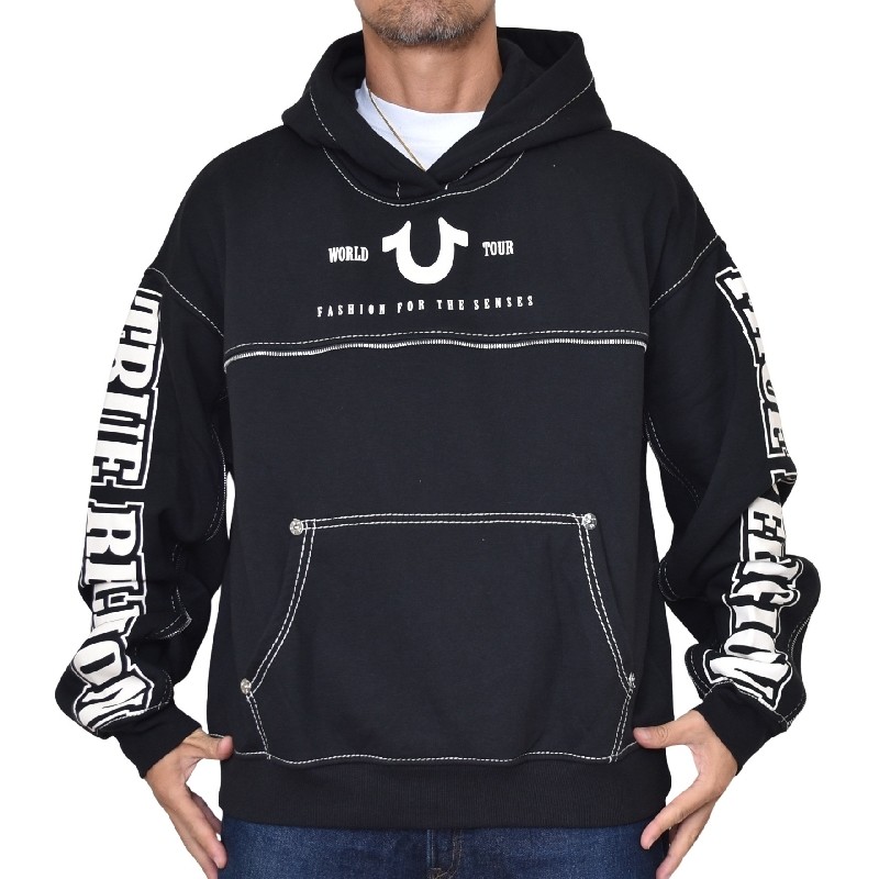 大きいサイズ メンズ TRUE RELIGION トゥルーレリジョン BIG T LOGO