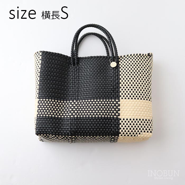 メルカド バッグ レトラ 横長Sサイズ クロスライン ブラック CROSS