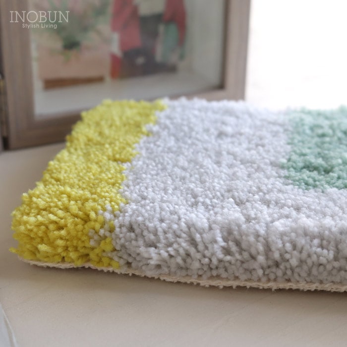 ミニラグ MOYO mini rug イエロー ラグマット タフティング デスク