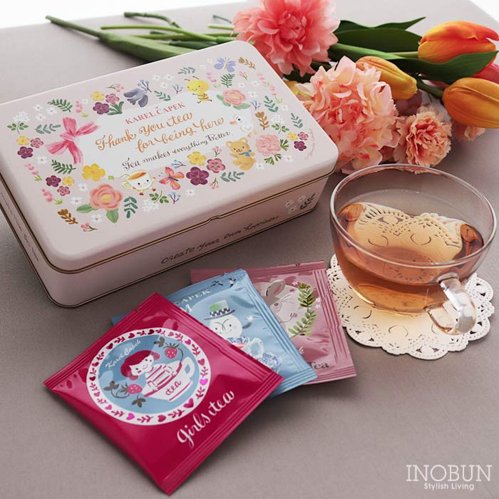 カレルチャペック 10tea lover缶 Thanks ティーバッグ 10個入り 個包装