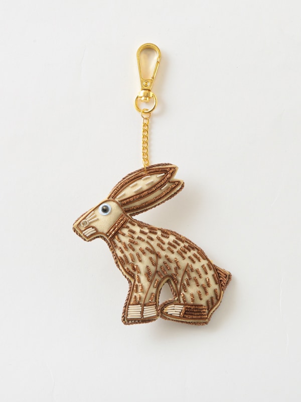 ザリ刺繍キーホルダー（ウサギ） M21-0951｜KANKAN ONLINE SHOP【公式】