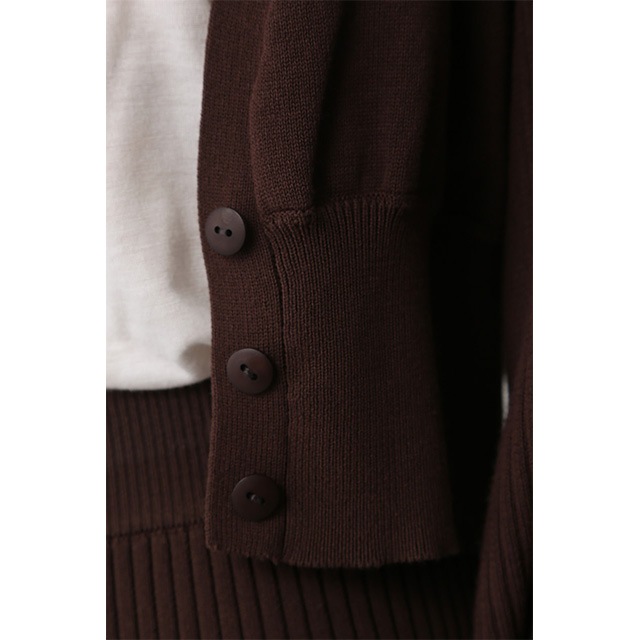 RIM.ARK / リムアーク ボリュームスリーブニットカーディガン｜アース