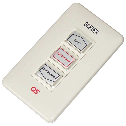 OS オーエス 電動スクリーン用 壁埋込スイッチ パネル部 S-R3（止A接点