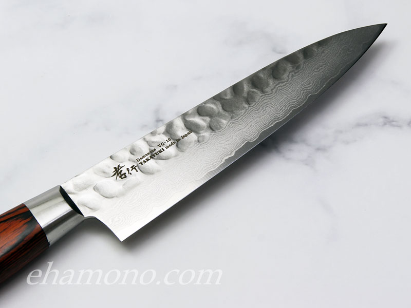 堺孝行 V金10号ダマスカス33層鎚目 ペティ120