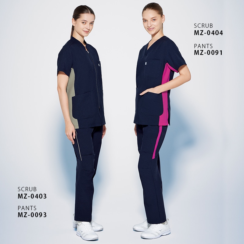 公式] ミズノ 配色スクラブ MZ0404