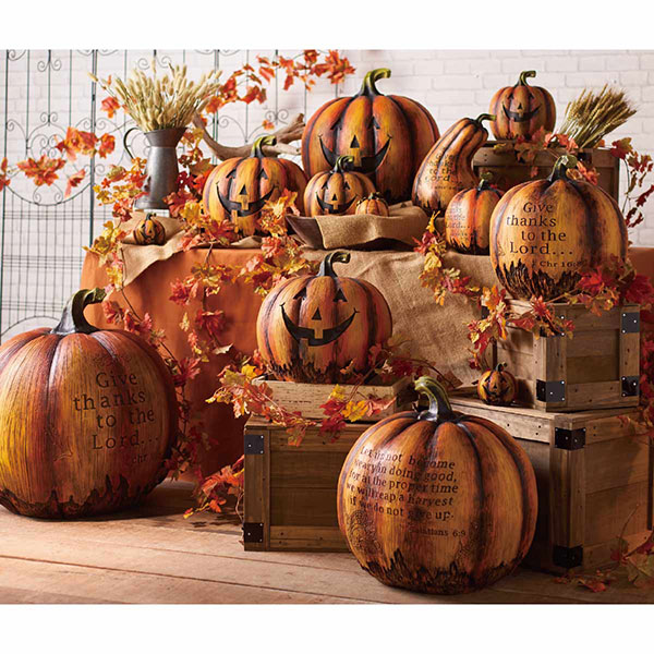 パンプキンオブジェ【オレンジ】 | 5.イベント装飾用品,秋の装飾品