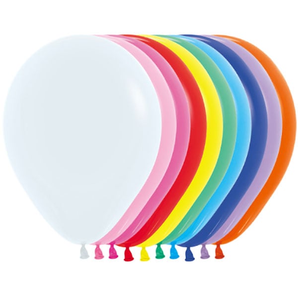 センペルテックス]丸型風船アソート【10色】12インチ 100個入り | 3