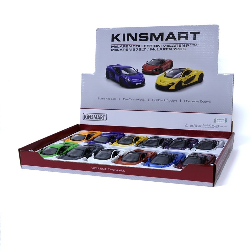 KiNSMART ミニカー マクラーレンコレクション 3車種×4色アソート No