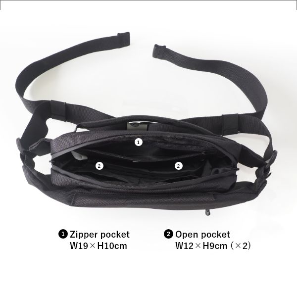 Flask ショルダーバッグ - NoiR（ノワール） - ショルダーバッグ