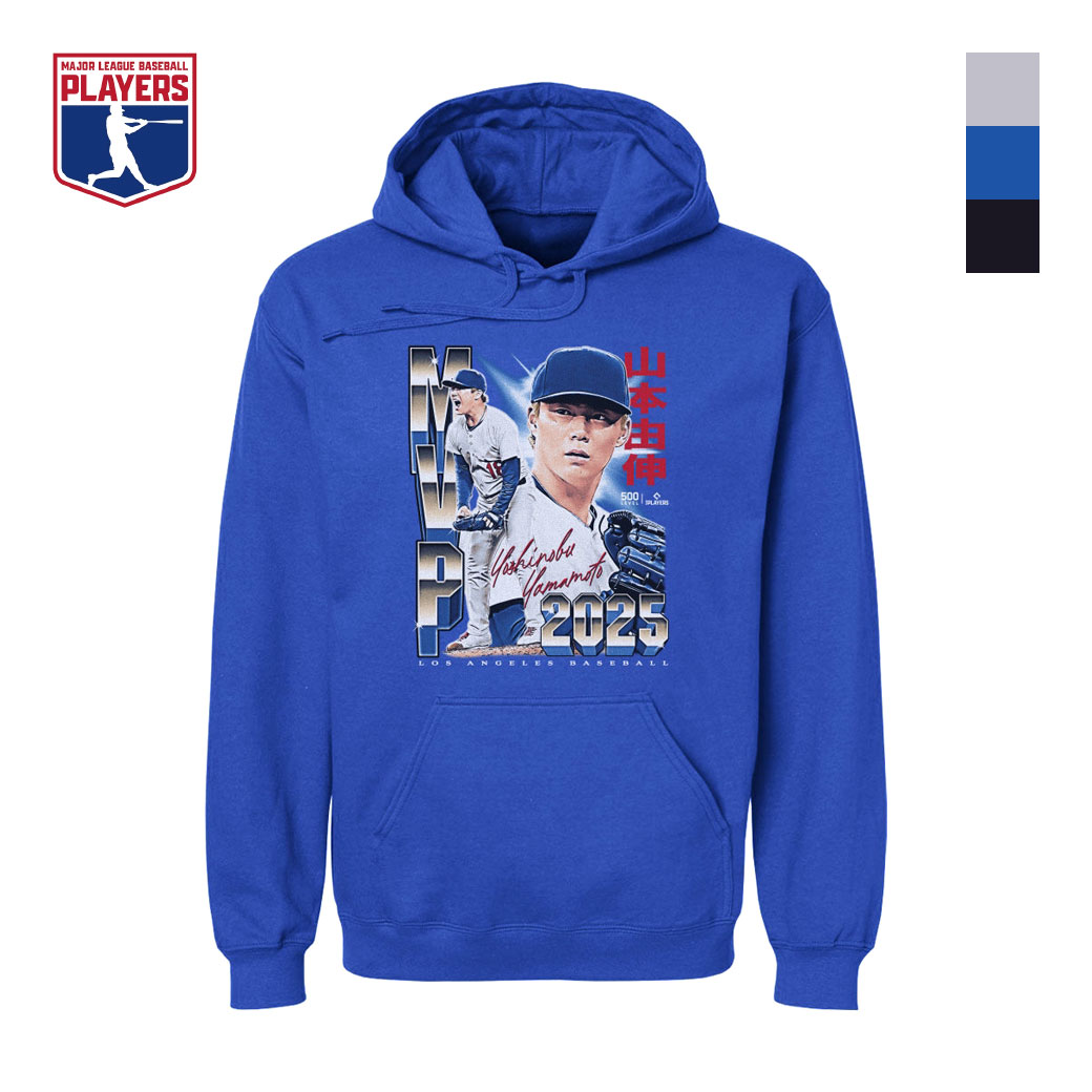MLBPA公式ライセンス 山本由伸 グラフィックパーカー ドジャース MVP A