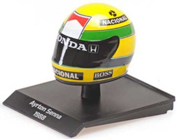 予約 540388812 ミニチャンプス 1/10 ヘルメット アイルトン・セナ