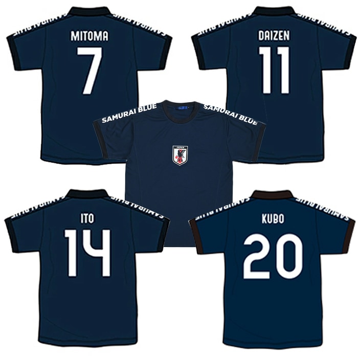 JFA サッカー日本代表 プレーヤーズTシャツ 2024 SAMURAI BLUE