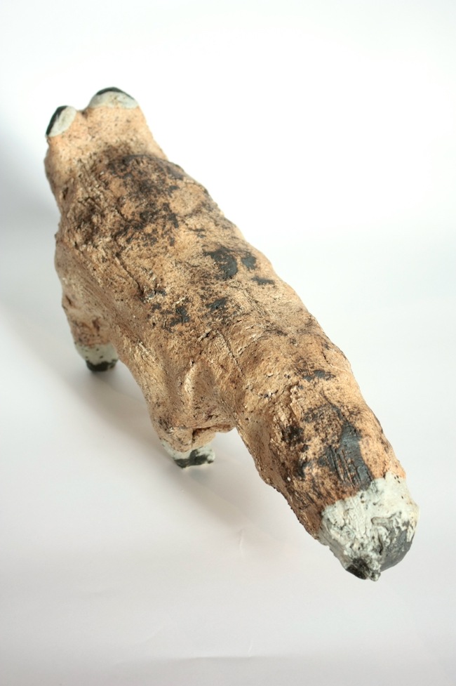 前川幸市 陶動物 キツネ | 大阪店民藝陶器在庫,作家もの陶器 前川幸市