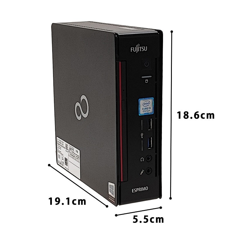 超小型 中古パソコン 富士通 ESPRIMO Q558/V Windows11 Pro Core i5