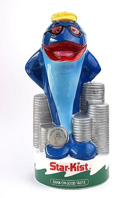 ☆レア！1980's チャーリー ザ ツナ ビンテージ 貯金箱 TOY