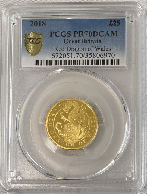 グレートブリテン クイーンズビースト2018年レッドドラゴン25ポンド