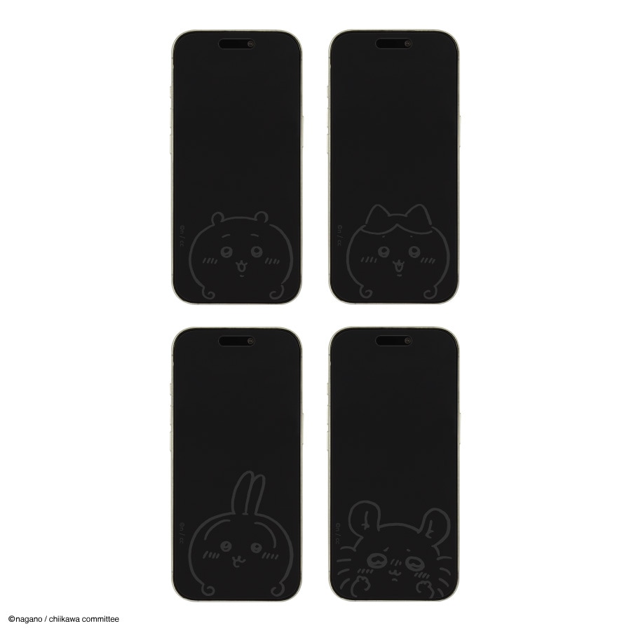 ちいかわ iPhone 16 Pro 対応 ガラススクリーンプロテクター | た行