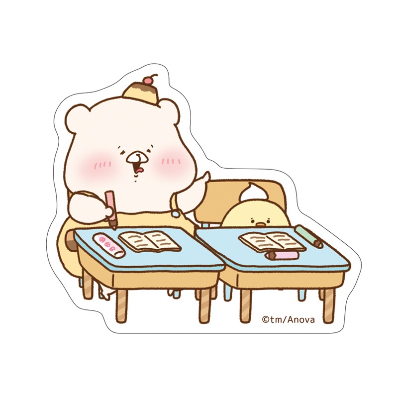 ともだちはくま ステッカー （おべんきょう） | ともだちはくま | エイ
