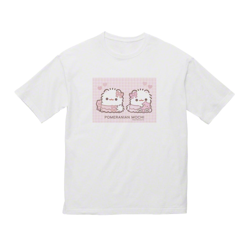 ポメラニアンもち ビッグシルエット半袖Tシャツ | ポメラニアンもち
