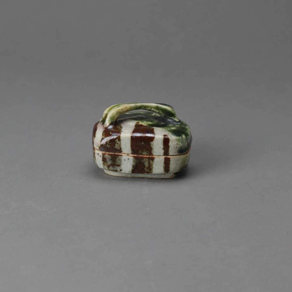 織部はじき香合（藤村州二） | 作家作品,茶道具・懐石道具,香合 | 半泥