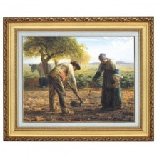 ミレー 「馬鈴薯植え」 6号 立体複製名画 【5％ポイント還元中