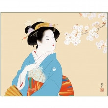 上村松園『花下美人』掛軸【ポイント5％還元中】 : アートの友社 上村