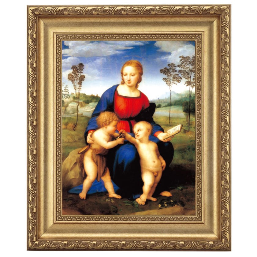 ラファエロ 「ヒワの聖母」 4号 立体複製名画 【5％ポイント還元中