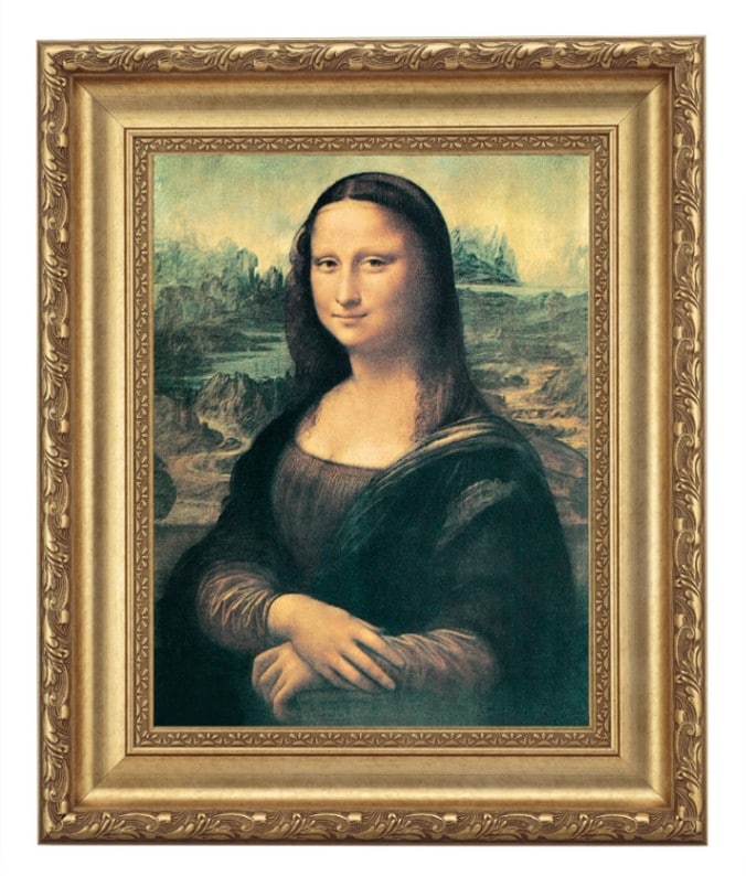 ダ・ヴィンチ 「モナリザ」 4号 立体複製名画 【5％ポイント還元中