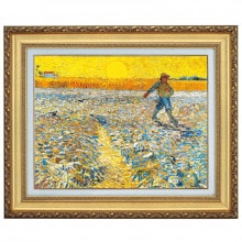 ゴッホ 「種まく人」 6号 西洋絵画 立体複製名画 【5％ポイント還元中