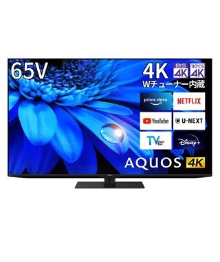SHARP 4T-C65EU1 液晶テレビ AQUOS 4K 65V型 4TC65EU1 : シャープ
