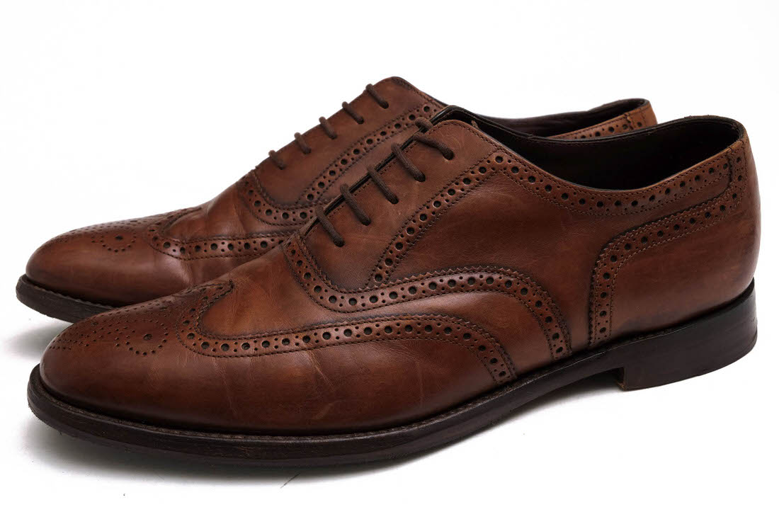 Loake / ローク メダリオン 1880 カーフ 牛革 ウイングチップ レザー