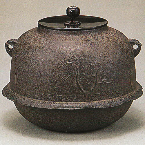 菊地政光作 浜松地紋真形羽付釜 | 菊地政光作品 - CHATOWA 茶と和 抹茶