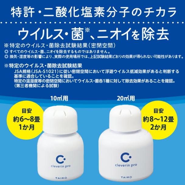 クレベリンPro 10m2用 置き型 業務用 1個 大幸薬品【消臭 空間除菌