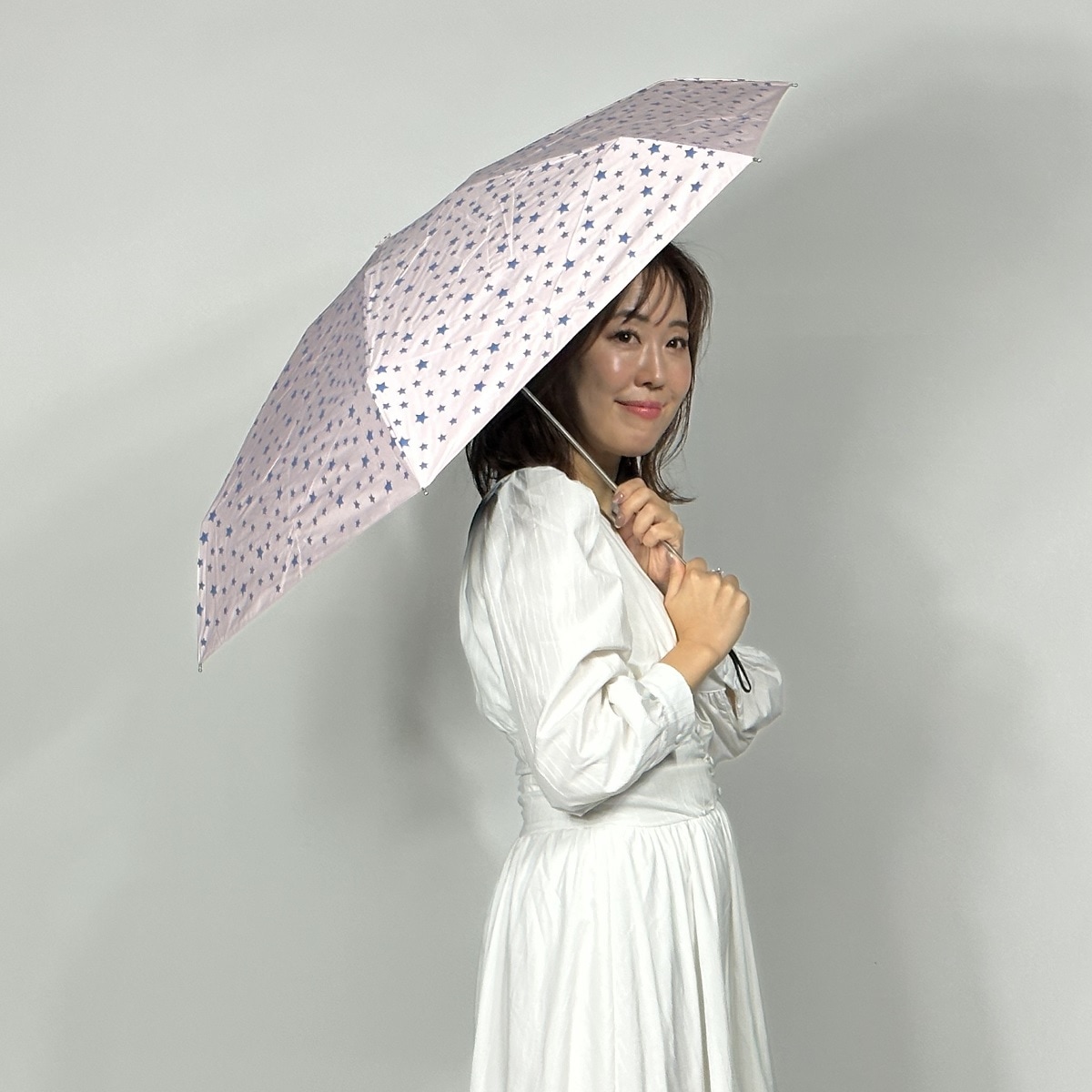 傘・折りたたみ傘・日傘の販売 【ポケブレラ®】極小5段マイクロ 星柄