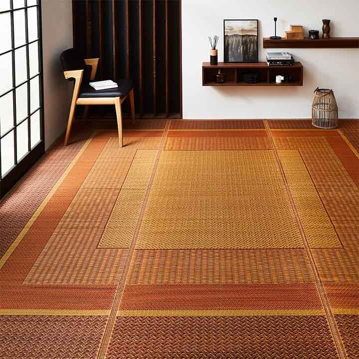 国産い草 ござ 上敷き カーペット ランクス 江戸間 2～8畳｜イケヒコ