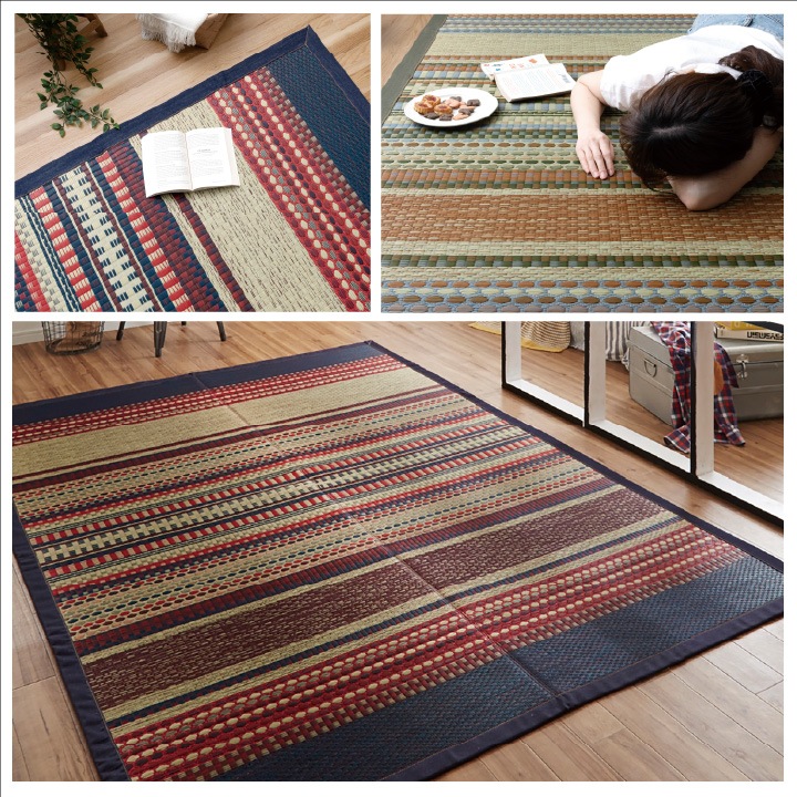 20日間返品無料】 国産 い草ラグ 円形 DXラルフ D.STYLE イケヒコ