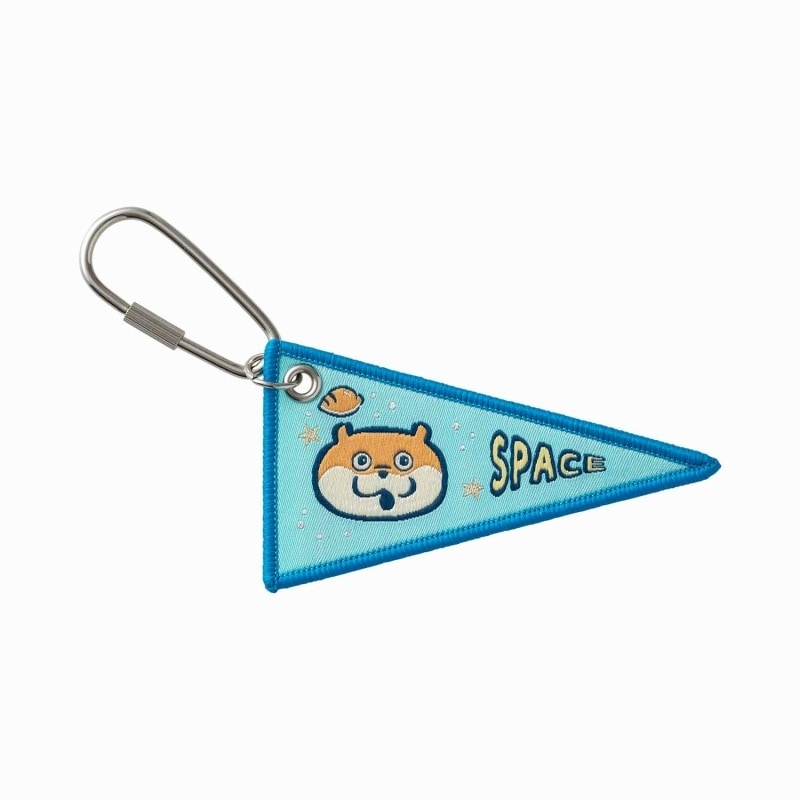 可愛い嘘のカワウソ 織フラッグキーホルダー(宇宙) | すべての商品