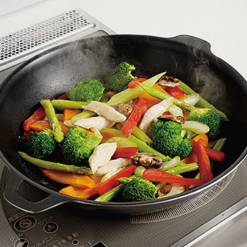 アウトレット]パエリア鍋（両手タイプのフライパン） 24cm／IH専用