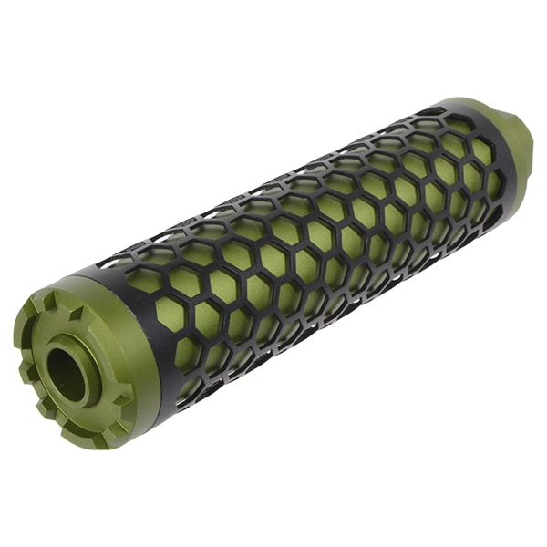 SNOW WOLF HIVE ダミーサプレッサー 14mm逆ネジ グリーン | エアガン