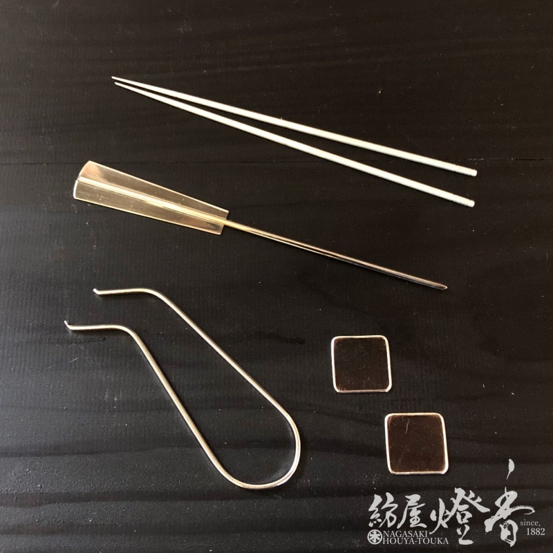 松栄堂の香用具『並火道具【銀葉入り4種セット】』 | 取扱いメーカー