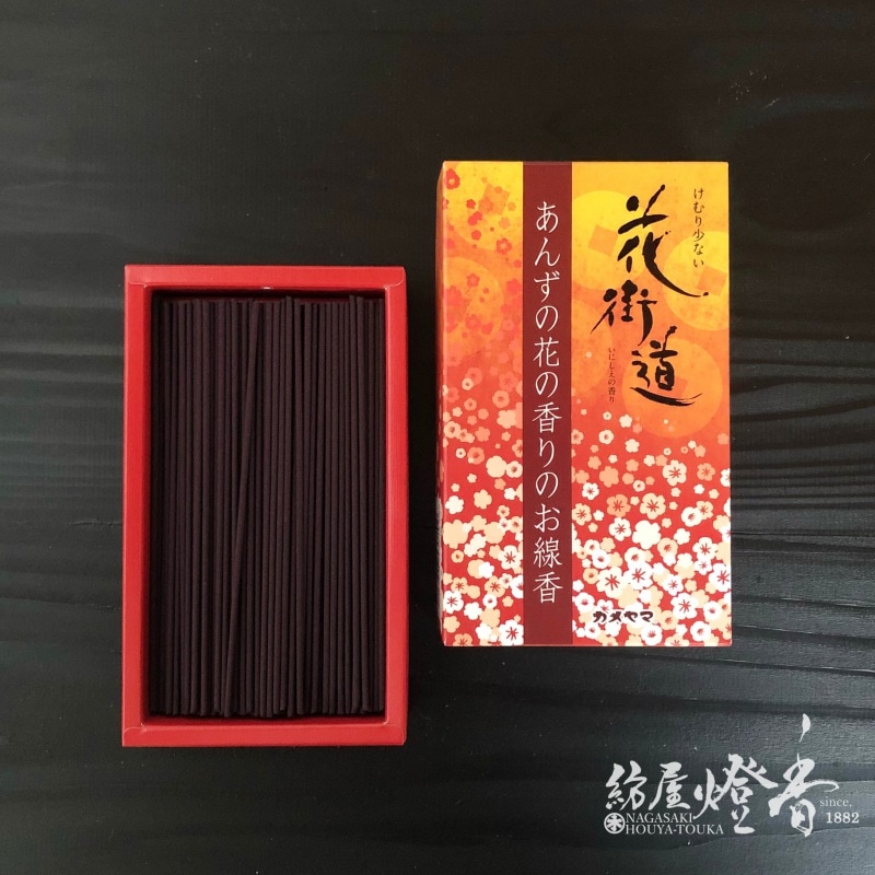 お線香『大河線香【花街道-あんずの花の香り-】短寸バラ詰[煙少香