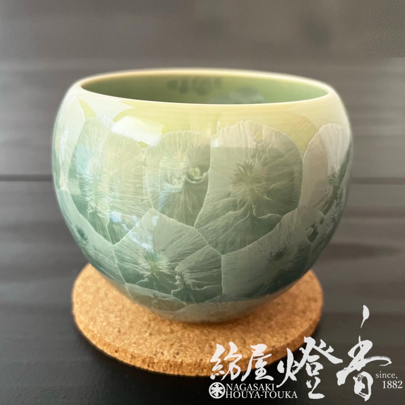 香器『香炉【京華釉・珠香炉(たまこうろ)/翠(みどり)-MIDORI-】[京焼