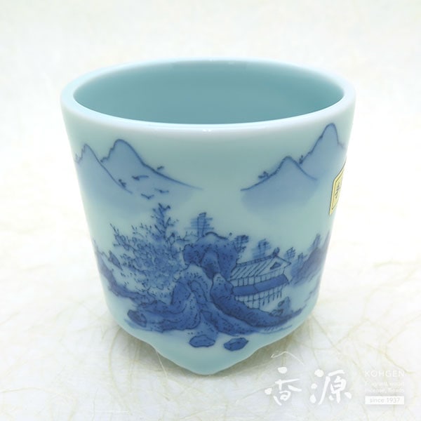 1546 鍋島焼 青磁 香炉 2客 未使用 1546 鍋島焼 青磁 香炉 2客 未使用