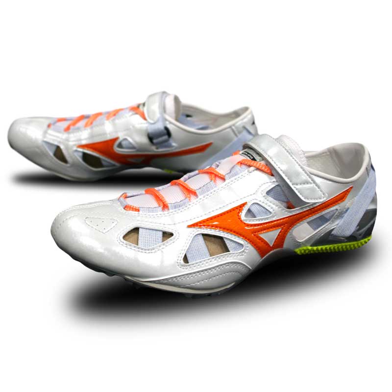 コイケオリジナル 陸上スパイク インクススプリント ホワイト/オレンジ