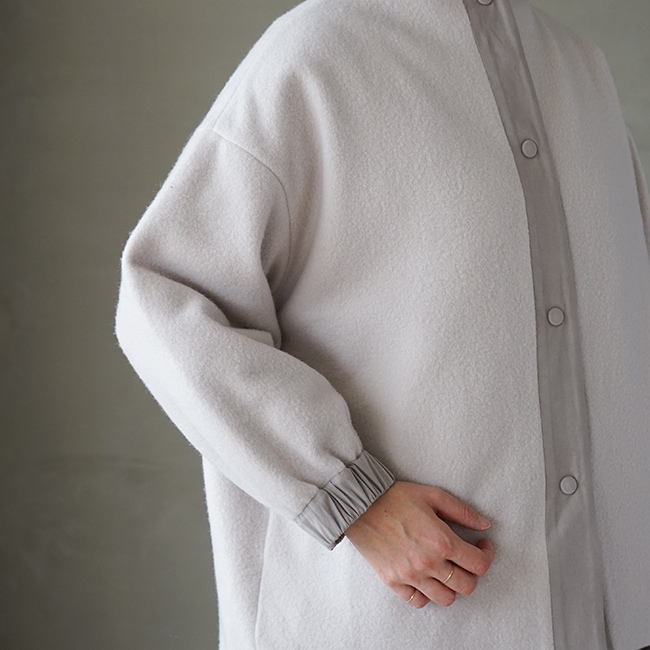 e223t179) / evam eva (エヴァムエヴァ) / wool padding short coat
