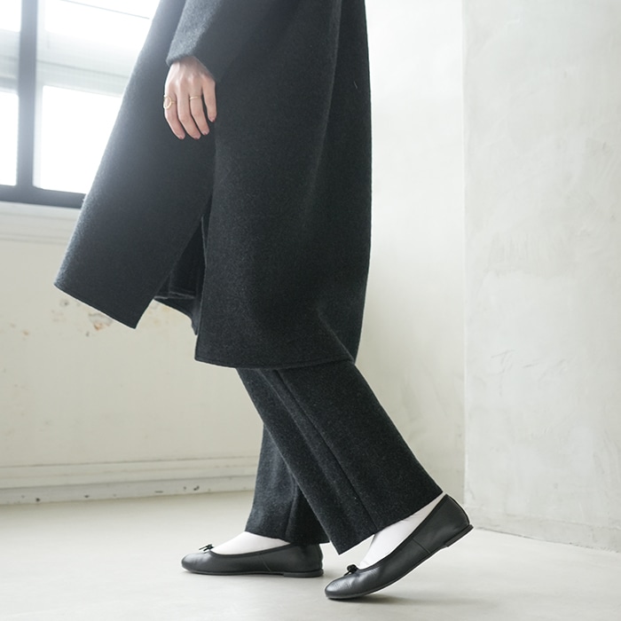 e223k102) / evam eva (エヴァムエヴァ) / press wool robe coat